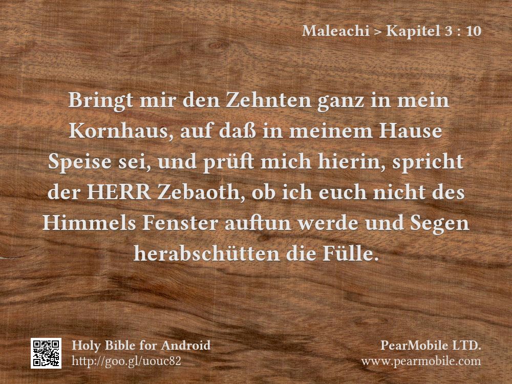 Maleachi, Kapitel 3:10